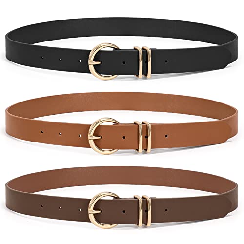 Women Belt in black, rust and brown color