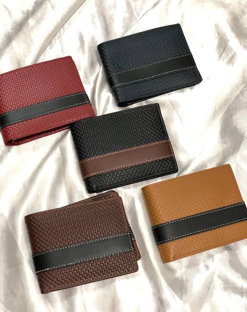 Men's wallet in Black, rust, brown, mustard, maroon