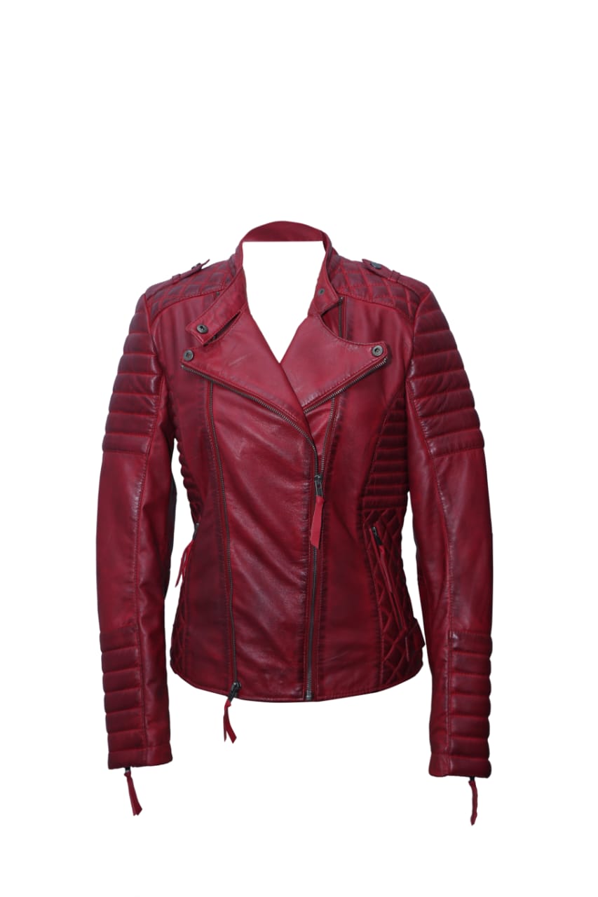 Slim Fit Red Jacket for sports women