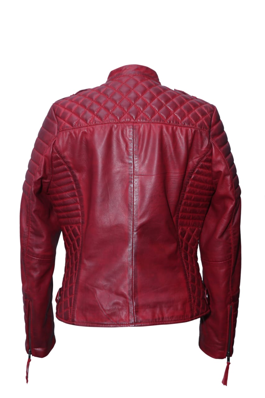 Slim Fit Red Jacket for sports women thumbnail 3