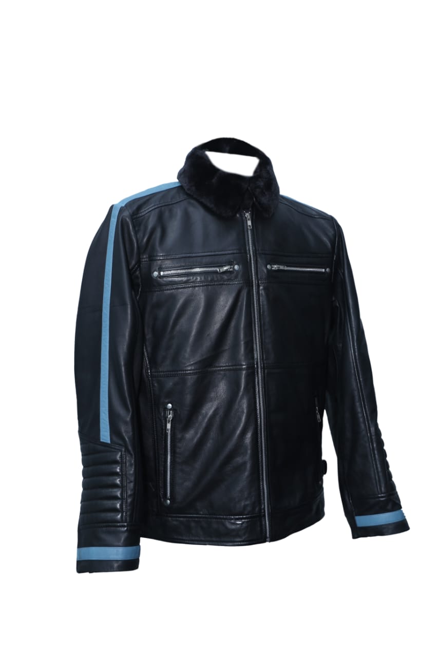 Black Jacket with Blue lining