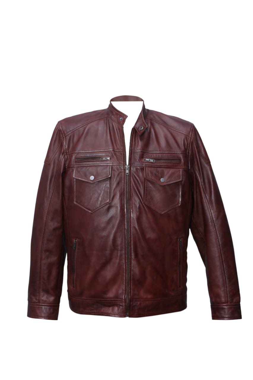 Brown Upper pockets for men -- Al-Fateh-Leather Garments thumbnail 3