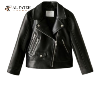 Black Stylish pockets Girls Jacket