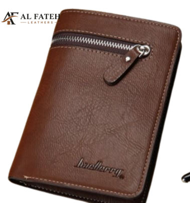 Brown Mens Outer Zip Wallet