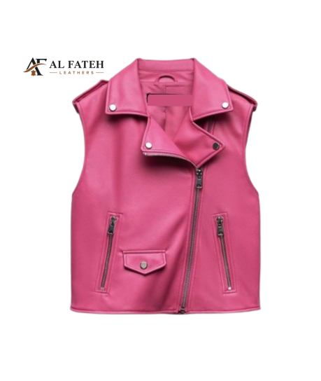 Pink zara style women vest